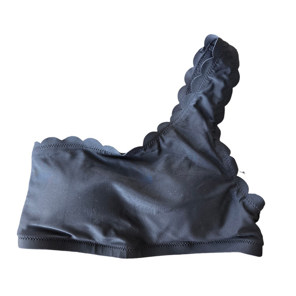 J. Crew Factory Scalloped One-Shoulder Bikini Top Size XXS NWT - Picture 2 of 6